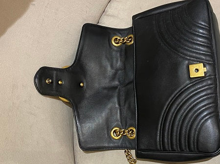 Gucci Black Marmont Medium Bag-handbag-Gucci-The Closet Egypt