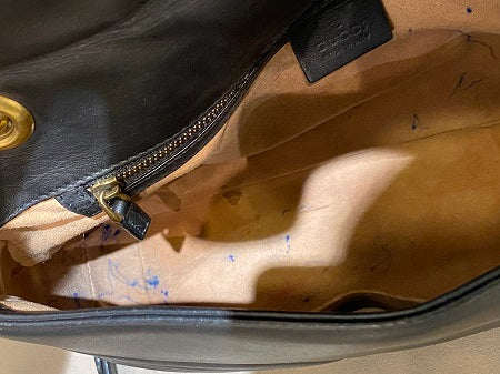 Gucci Black Marmont Medium Bag-handbag-Gucci-The Closet Egypt