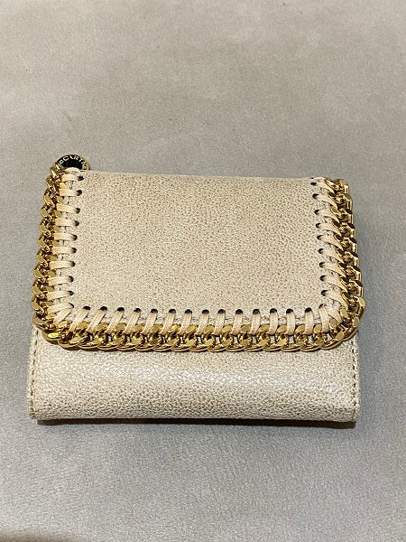 Stella Mccartney Beige Falabella Small Wallet-wallet-Stella Mccartney-The Closet Egypt