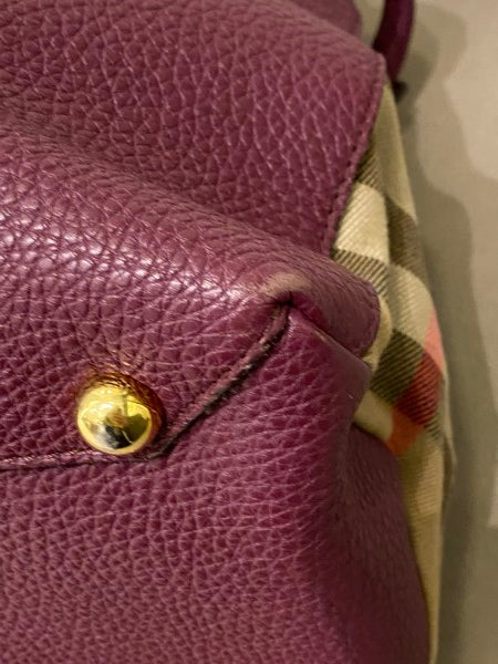 Burberry Burgundy Banner Bag-handbag-Burberry-The Closet Egypt