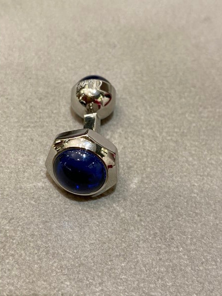 Cartier Blue Santos De Cartier Cufflinks-Cufflinks-Cartier-The Closet Egypt