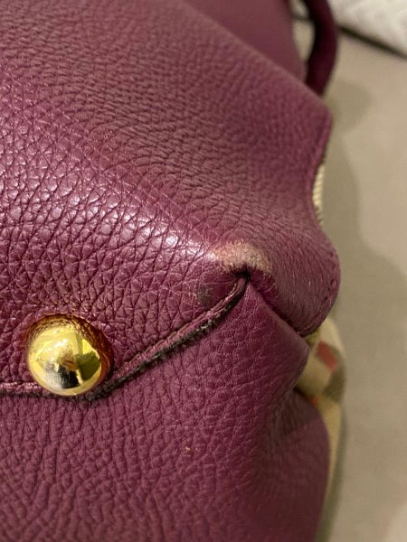 Burberry Burgundy Banner Bag-handbag-Burberry-The Closet Egypt