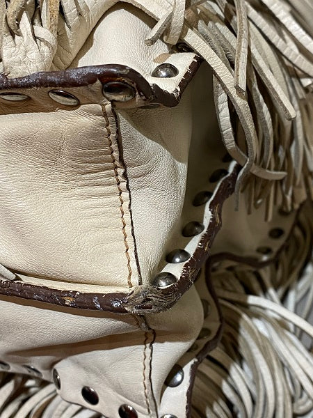 Prada Beige Fringe Tote Bag-handbag-Prada-The Closet Egypt