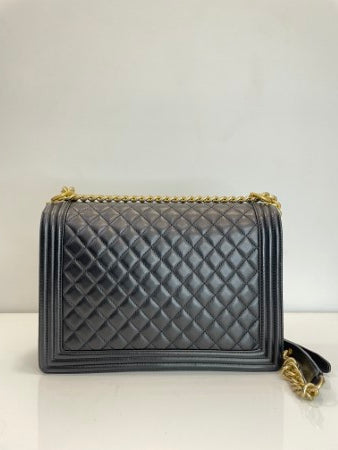 Chanel Black Le Boy Large Bag-handbag-Chanel-The Closet Egypt