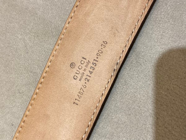 Gucci Brown GG Guccissima Belt 36-Belt-Gucci-The Closet Egypt
