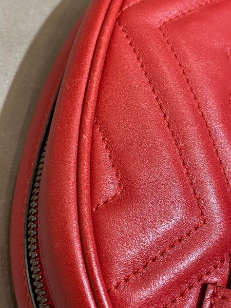 Gucci Red GG Marmont Belt Bag-Belt Bag-Gucci-The Closet Egypt