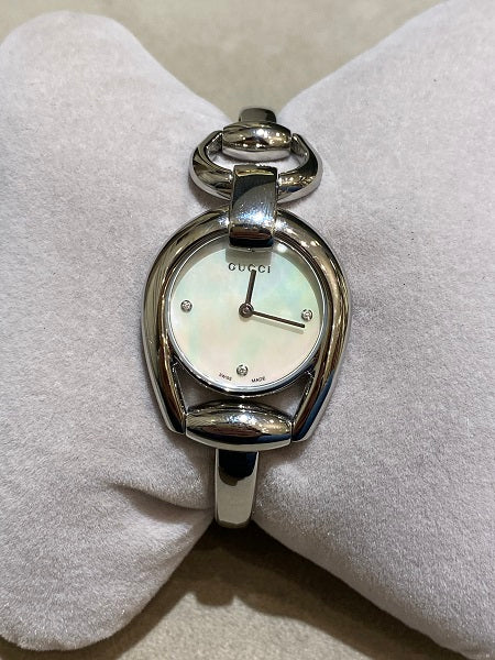 Gucci Stainless Steel Diamond Horsebit Watch-Watch-Gucci-The Closet Egypt