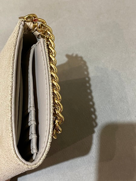 Stella Mccartney Beige Falabella Small Wallet-wallet-Stella Mccartney-The Closet Egypt