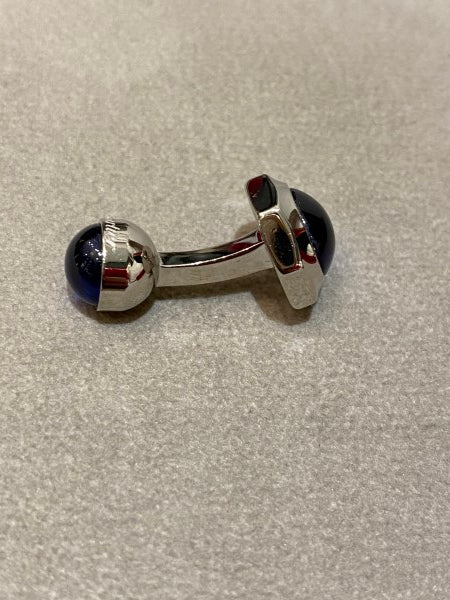 Cartier Blue Santos De Cartier Cufflinks-Cufflinks-Cartier-The Closet Egypt