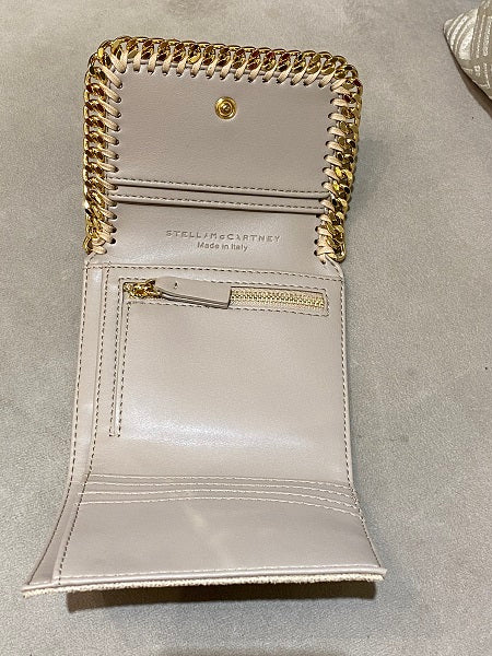 Stella Mccartney Beige Falabella Small Wallet-wallet-Stella Mccartney-The Closet Egypt