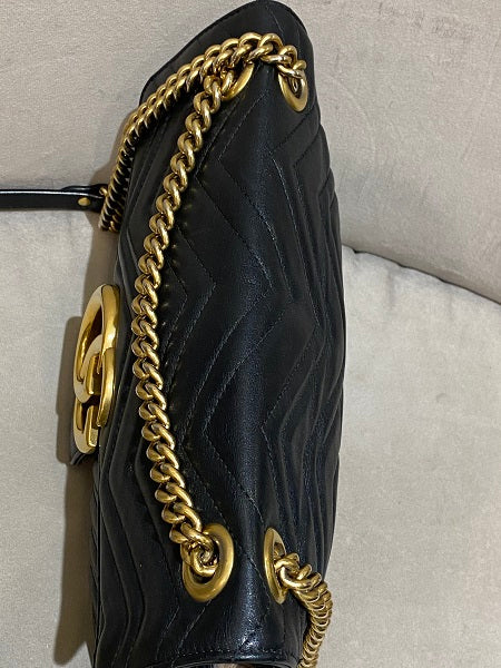 Gucci Black Marmont Medium Bag-handbag-Gucci-The Closet Egypt