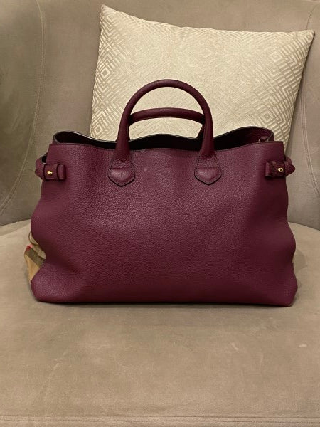 Burberry Burgundy Banner Bag-handbag-Burberry-The Closet Egypt