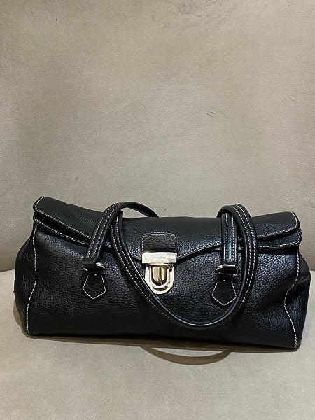 Prada Black Easy Vitello Satchel Bag-handbag-Prada-The Closet Egypt