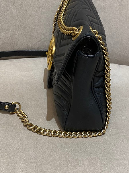 Gucci Black Marmont Medium Bag-handbag-Gucci-The Closet Egypt