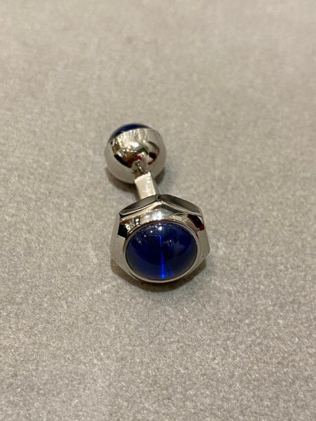 Cartier Blue Santos De Cartier Cufflinks-Cufflinks-Cartier-The Closet Egypt
