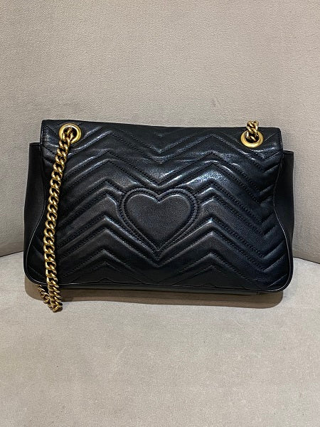 Gucci Black Marmont Medium Bag-handbag-Gucci-The Closet Egypt
