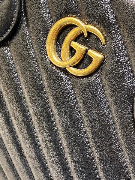 Gucci Black Marmont Tote Medium Bag-handbag-Gucci-The Closet Egypt