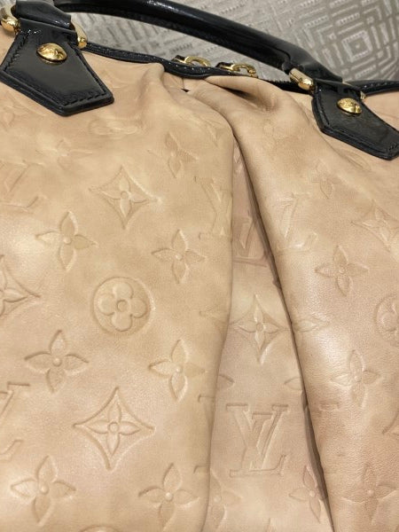 Louis Vuitton Ivory Monogram Embossed Limited Edition Stephen Bag