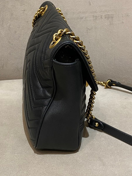 Gucci Black Marmont Medium Bag-handbag-Gucci-The Closet Egypt