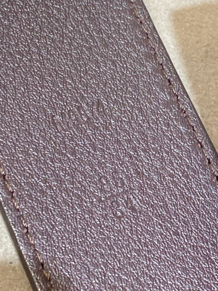 Louis Vuitton Burgundy Monogram Vernis Belt 34-Belt-Louis Vuitton-The Closet Egypt