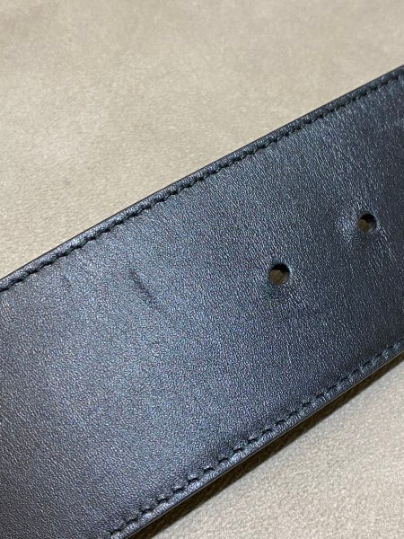 Gucci Black GG Crystal Double G Belt 34-Belt-Gucci-The Closet Egypt