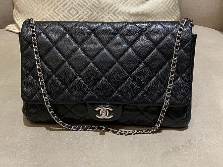 Chanel Black Quilted Chain Clutch-handbag-Chanel-The Closet Egypt