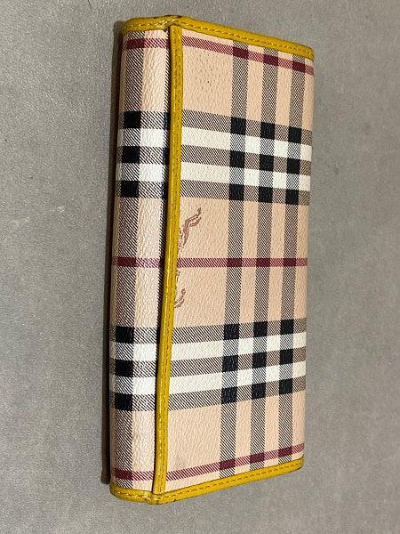 Burberry Yellow Haymarket Continental Wallet-wallet-Burberry-The Closet Egypt