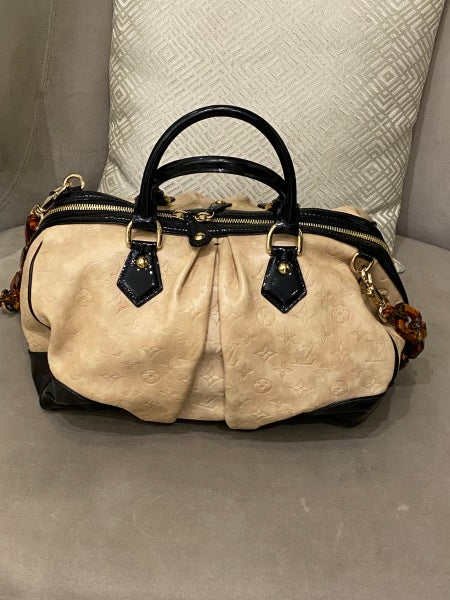 Louis Vuitton Ivory Monogram Embossed Limited Edition Stephen Bag