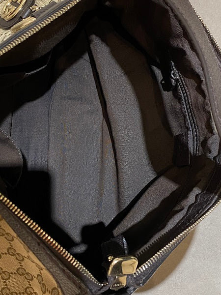 Gucci Ebony GG Canvas Sukey Hobo Bag-handbag-Gucci-The Closet Egypt