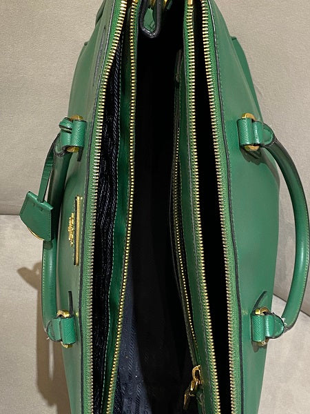 Prada Green Lux Galleria Bag-handbag-Prada-The Closet Egypt