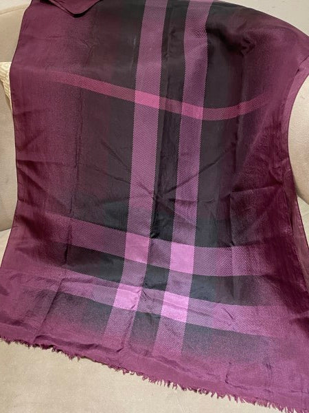 Burberry Bicolor Silk Scarf-Scarf-Burberry-The Closet Egypt