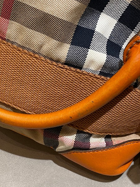 Burberry Orange House Check Parsons Tote Bag-handbag-Burberry-The Closet Egypt