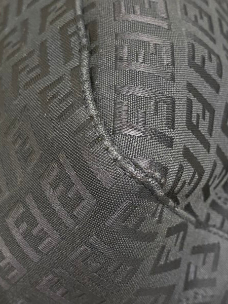 Fendi Black Zucca Mama Forever Shoulder Bag