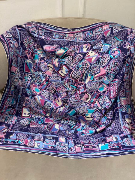 Louis Vuitton Multicolor Monogram Colorful Square Scarf-Scarf-Louis Vuitton-The Closet Egypt