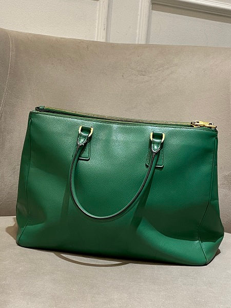 Prada Green Lux Galleria Bag-handbag-Prada-The Closet Egypt