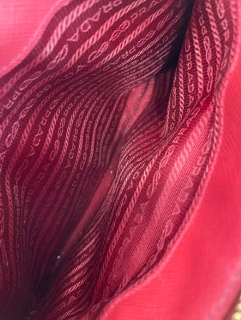 Prada Red Saffiano Tote Bag-handbag-Prada-The Closet Egypt