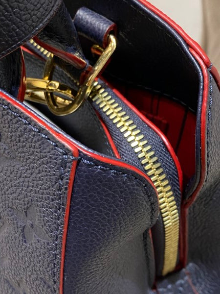 Louis Vuitton Blue Rouge Monogram Empreinte Montaigne BB Bag-handbag-Louis Vuitton-The Closet Egypt