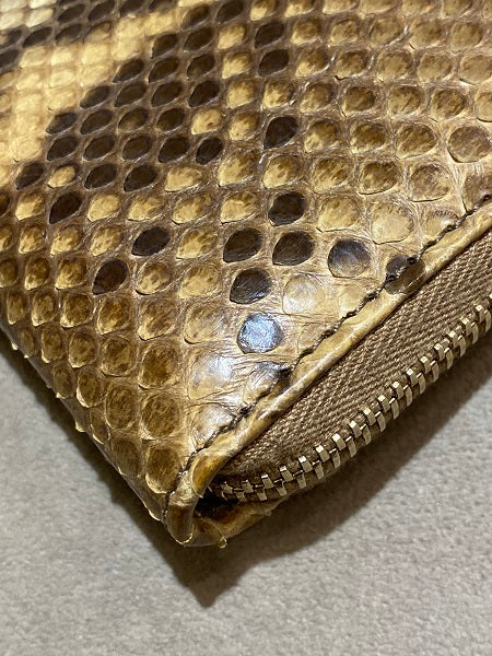 Gucci Brown Python Wallet