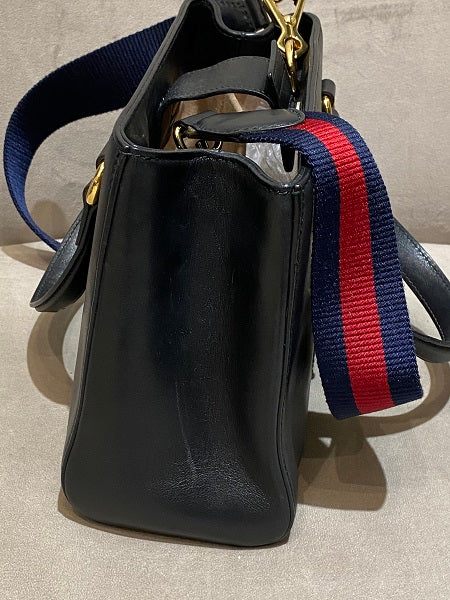 Gucci Black Sylvie Top Handle Bag-handbag-Gucci-The Closet Egypt