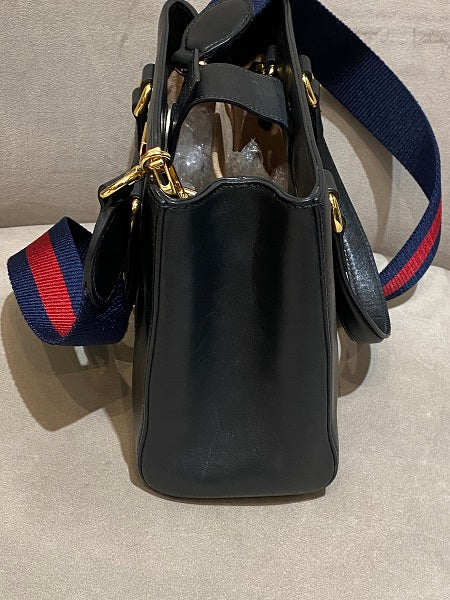 Gucci Black Sylvie Top Handle Bag-handbag-Gucci-The Closet Egypt