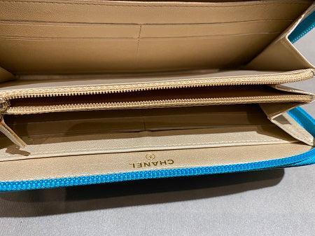 Chanel Blue Camellia Wallet-wallet-Chanel-The Closet Egypt