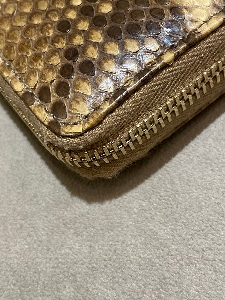 Gucci Brown Python Wallet