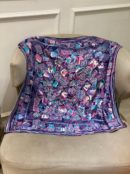 Louis Vuitton Multicolor Monogram Colorful Square Scarf-Scarf-Louis Vuitton-The Closet Egypt