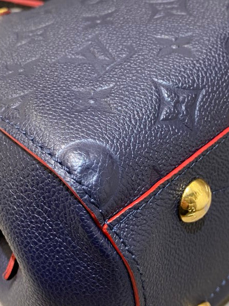 Louis Vuitton Blue Rouge Monogram Empreinte Montaigne BB Bag-handbag-Louis Vuitton-The Closet Egypt