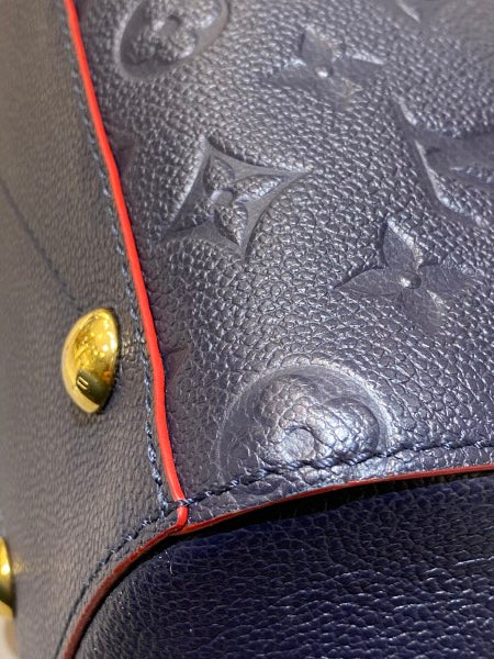 Louis Vuitton Blue Rouge Monogram Empreinte Montaigne BB Bag-handbag-Louis Vuitton-The Closet Egypt