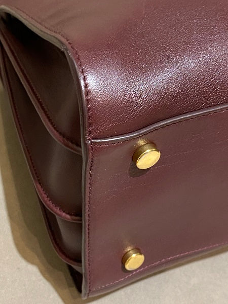 YSL Burgundy Sac De Jour Medium Bag-handbag-YSL-The Closet Egypt
