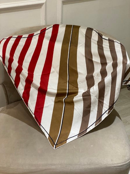 Fendi Tricolor Square Silk Scarf-Scarf-Fendi-The Closet Egypt