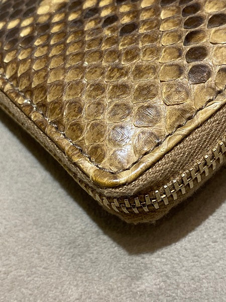 Gucci Brown Python Wallet