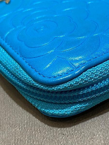 Chanel Blue Camellia Wallet-wallet-Chanel-The Closet Egypt