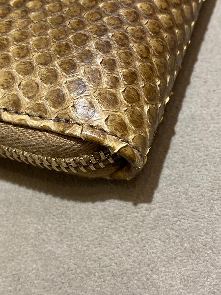 Gucci Brown Python Wallet